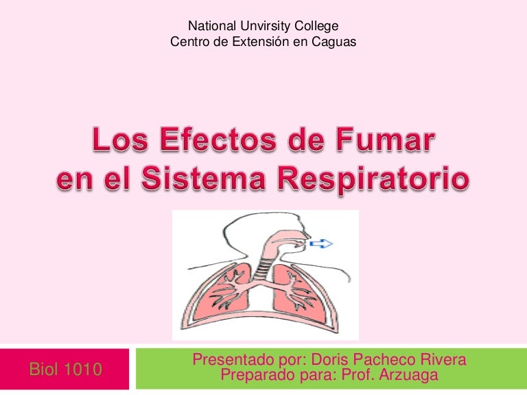 que causa fumar cigarrillo
